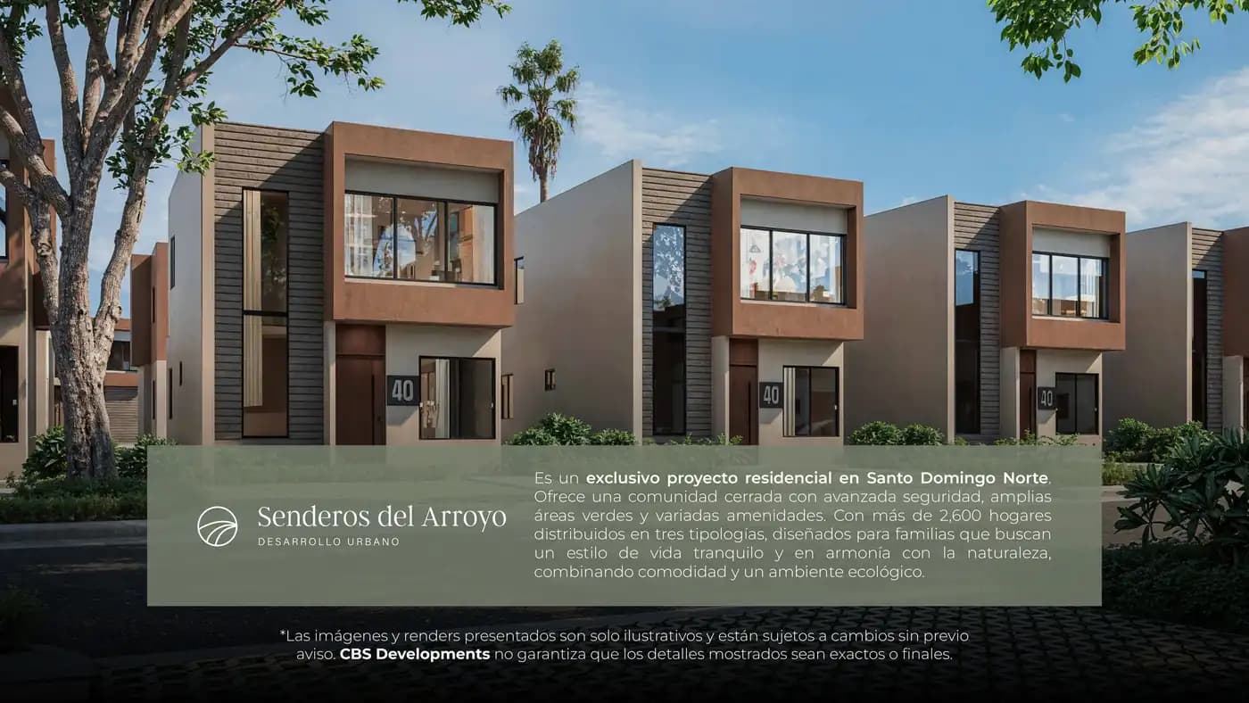 Senderos del Arroyo | Casas de 3 Habitaciones en Santo Domingo Norte — fotografía 2