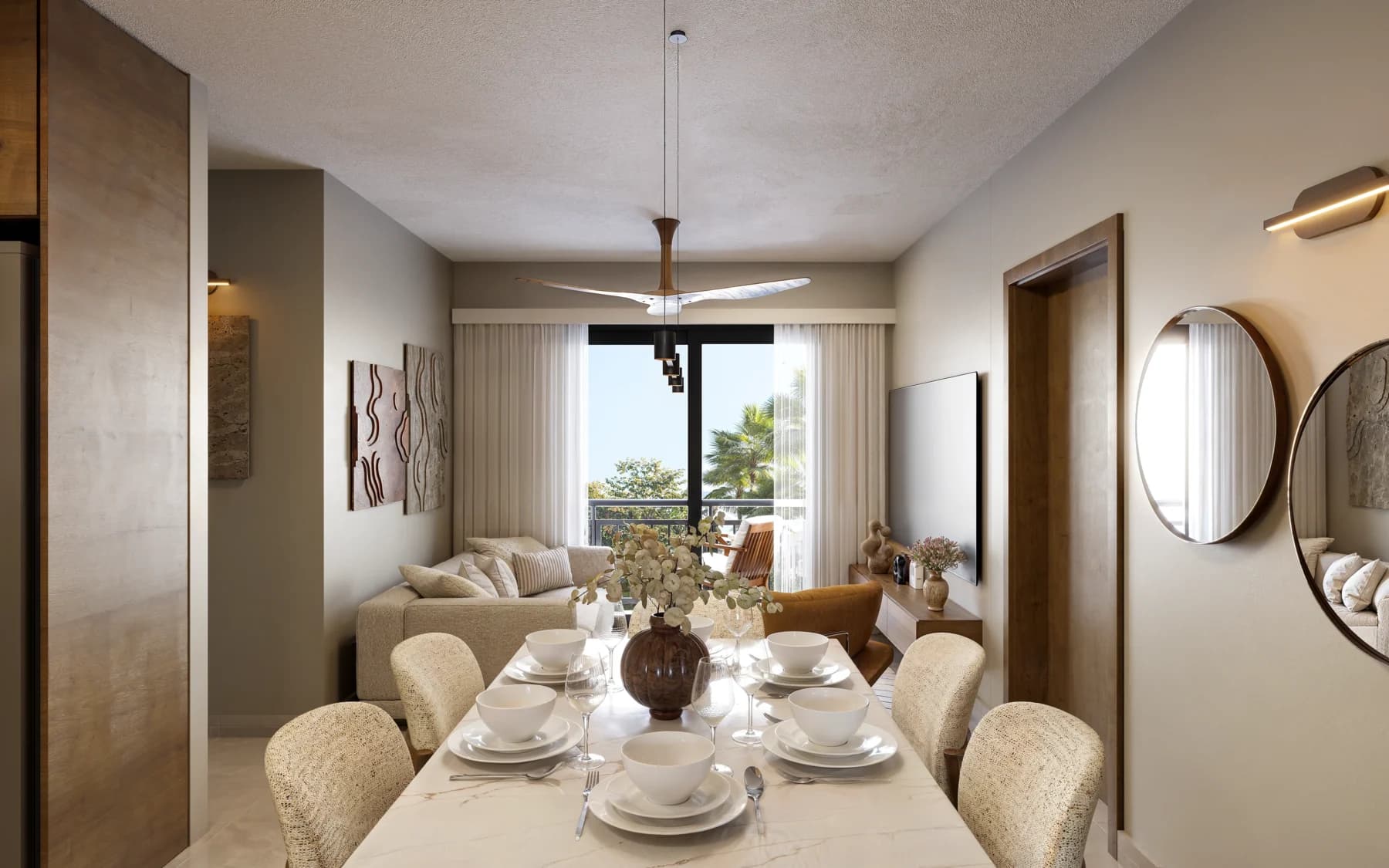 Apartamentos en Brisas de las Colinas VII, San Luis 3 habitaciones en Santo Domingo Este — fotografía 3