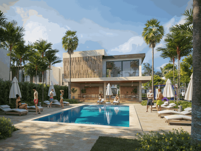 Villas en Boca Chica Cerca de la Playa | 4 Habitaciones, Patio y 2 Parqueos